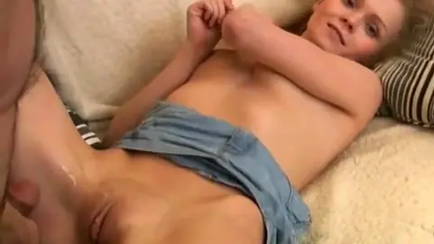 Adorable teenager fucks and sucks by old man