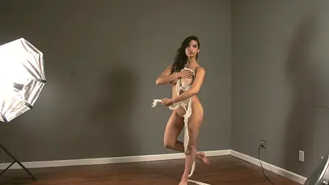 Hot 18 Year Old Indian Stripper Filming Herself Naked