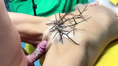 Stepmom and stepson take turns draining and jerking the thickest explosion on her stomach