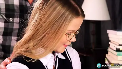 Rion King & Lexxxus Adams probe rigid bone & puffy bosoms in nasty labia-slurping session