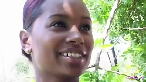 See Climax-fueled cowgirl act as Ebony Nymph juggles on phat milky boner in change postures