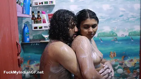 Fucking My Big Boobs Hot Indian Girlfriend In Shower