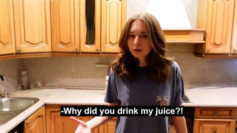 Anna Sibster gets a hot, dirty talking lesson from her angry roommate