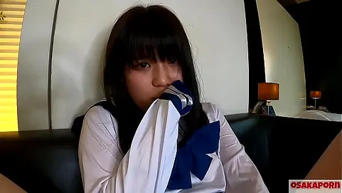 Mao Saka & Taco's first time in costume, deepthroating, fingering, and getting pounded hard!
